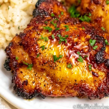 Air fryer boneless skinless chicken thighs cooked to perfection