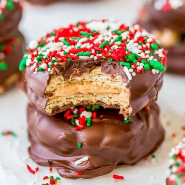 Chocolate Peanut Butter Stacks – a delightful combination of chocolate and peanut butter.
