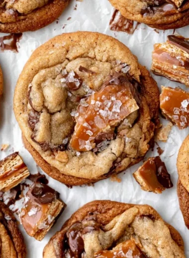 Delicious homemade cozy crack cookies ready to be enjoyed