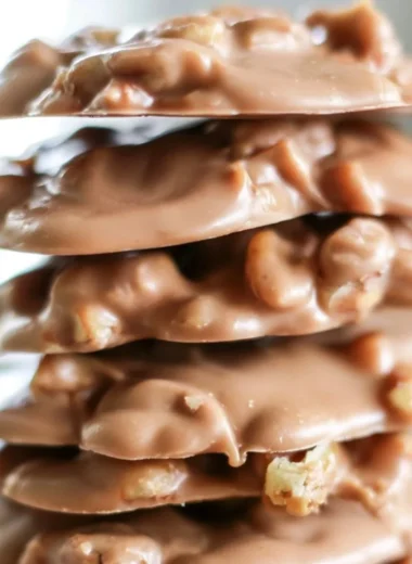 Delicious southern pecan pralines on a rustic wooden table