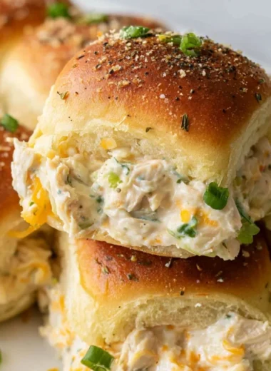 Delicious Cozy Creamy Crack Chicken Sliders served on a platter