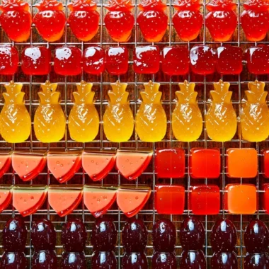 Homemade fruit snacks made with fresh ingredients