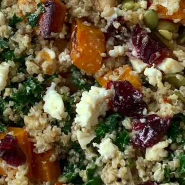 Warm Harvest Quinoa Bowl with fresh vegetables and spices