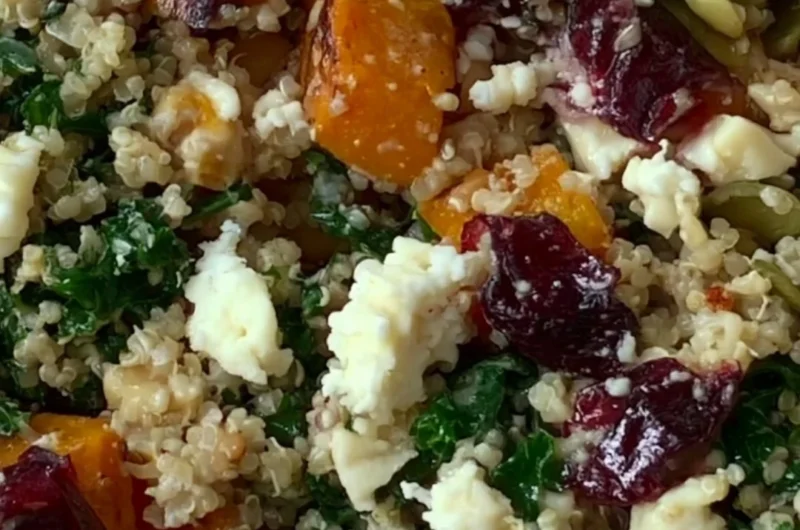 Warm Harvest Quinoa Bowl with fresh vegetables and spices