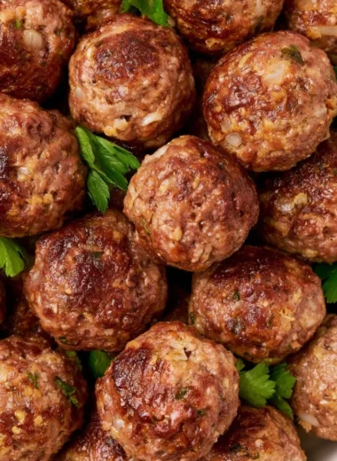 Delicious homemade meatballs ready to be served or frozen for later.